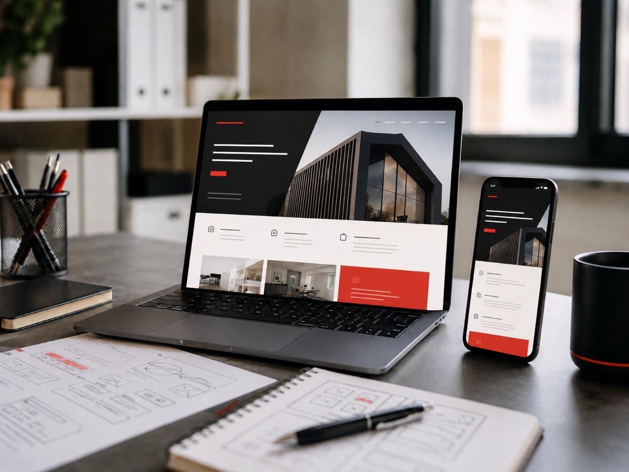Mobile website experience on a smartphone